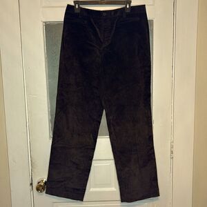 Vintage Rafaella Women’s Dark Chocolate Brown Corduroy Straight Leg Pants 12